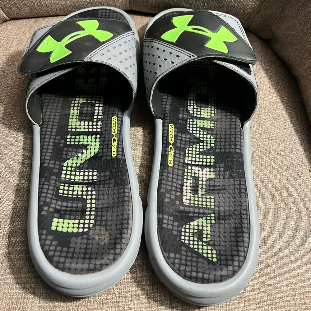 Under Armour men’s sandals. Size 11. Worn only a handful of times. Comfortable